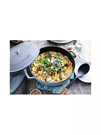 STAUB | Servierlöffel 31cm Akazie / Silikon | 